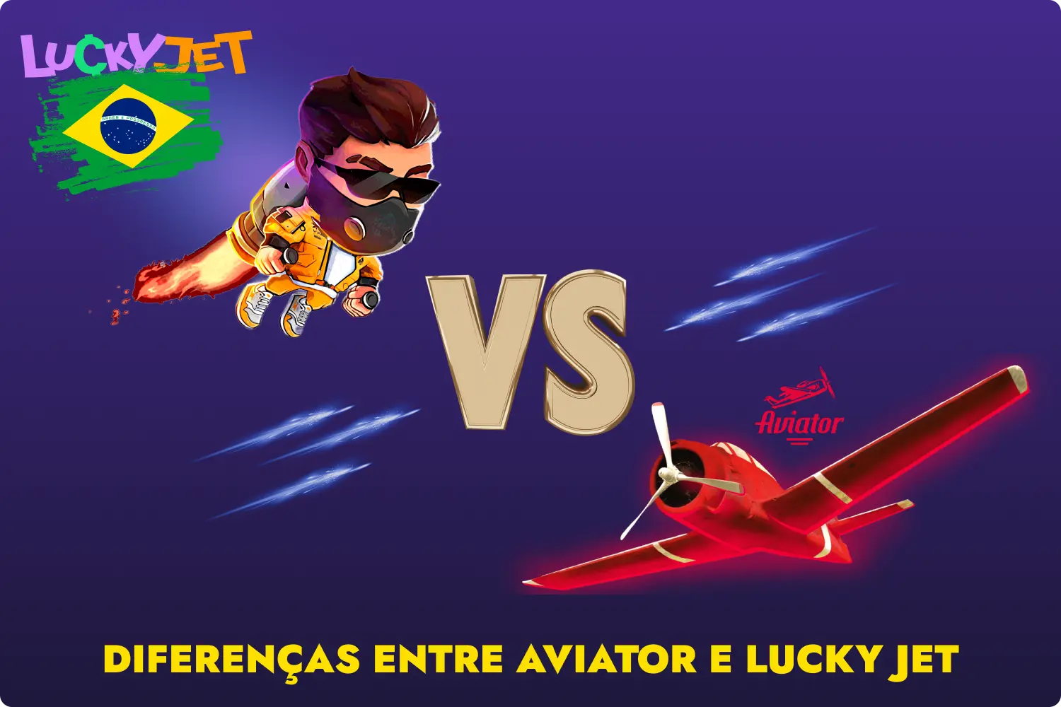 Os jogos de choque mais populares entre os jogadores do Brasil são o Aviator e o Lucky Jet