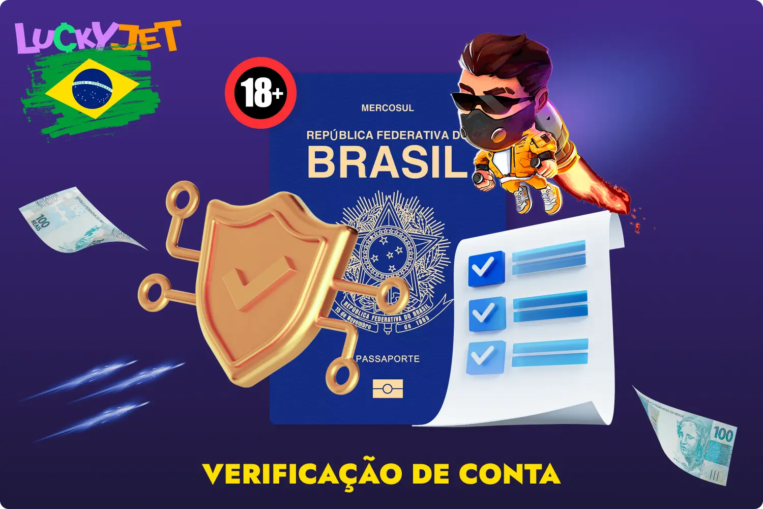 Para poder levantar fundos instantaneamente do jogo Lucky Jet, todos os utilizadores brasileiros do site 1win têm de passar por um procedimento de verificação de conta