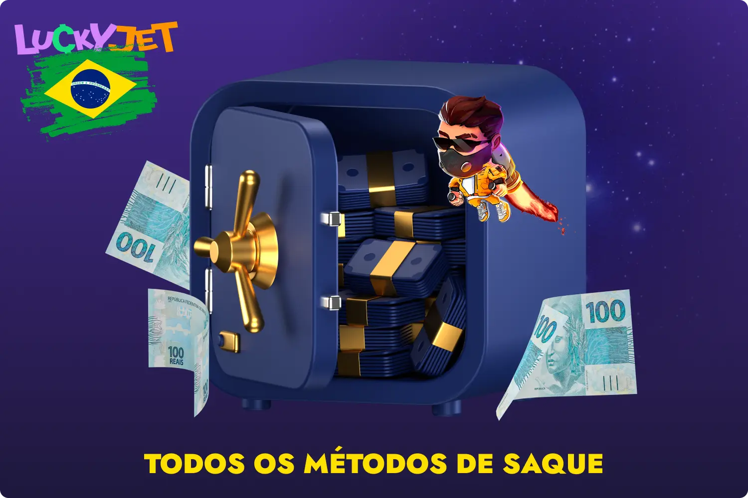 Para os jogadores brasileiros, o site 1win Lucky Jet oferece métodos de pagamento fiáveis para transacções financeiras, bem como a possibilidade de utilizar a moeda nacional - o real brasileiro