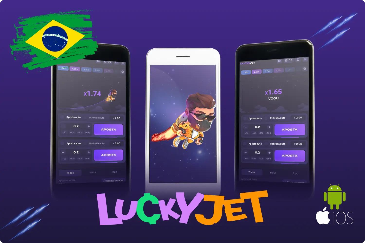 Se os jogadores do Brasil quiserem relaxar e ganhar algum dinheiro mesmo longe do computador, podem descarregar a aplicação 1win Lucky Jet