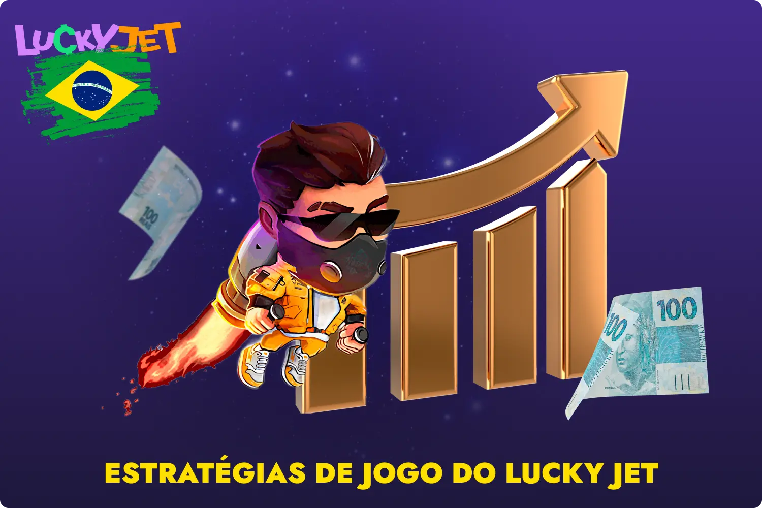 A estratégia Lucky Jet é um esquema especial, cuja utilização ajuda os jogadores brasileiros a obterem ganhos em dinheiro